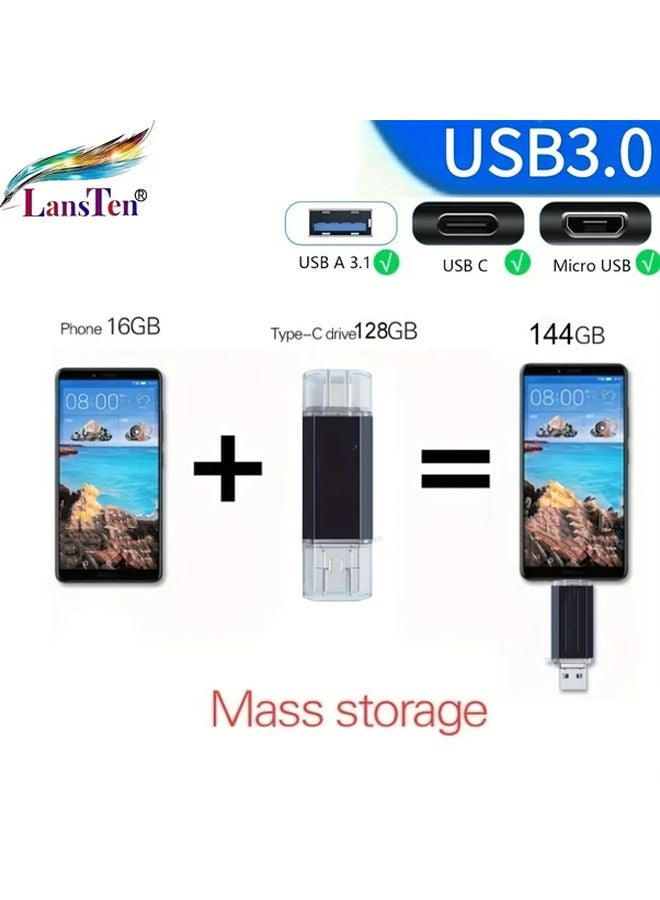 16GB USB C Flash Drive OTG Photo Stick For Samsung Galaxy S10 S9 S8 S7 - Image 5
